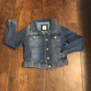 Girls Mudd Denim Distressed Jacket